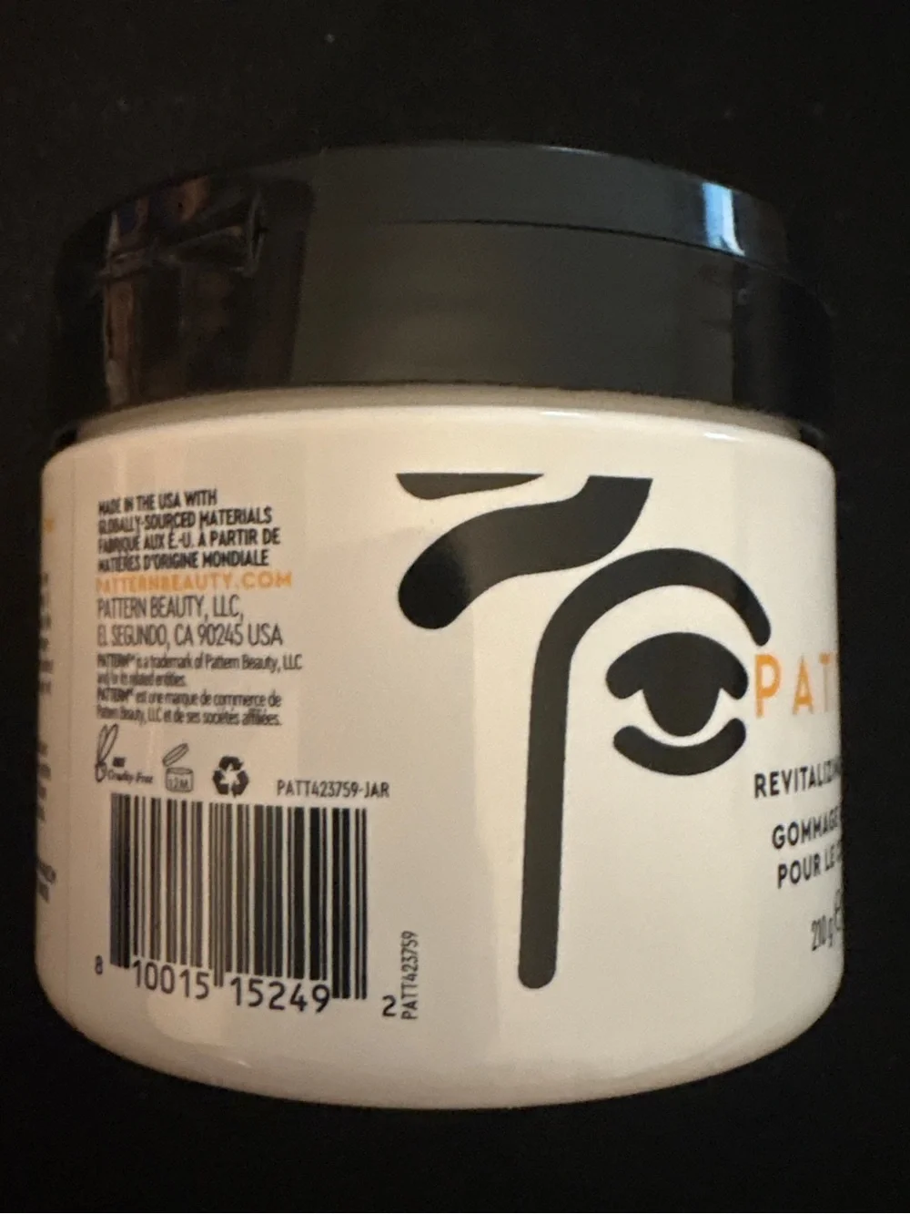 PATTERN Revitalizing Scalp Scrub 7.4 oz Curly Coily Hair